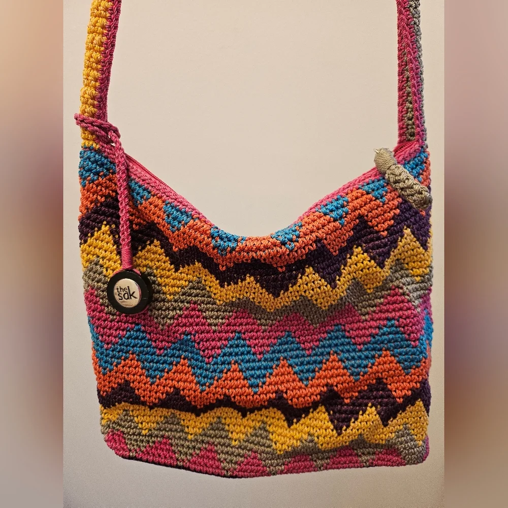 The Sak Rainbow Crochet Shoulder Bag - Picture 7 of 11